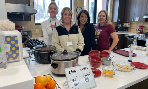 Group Cooking Chili at the House