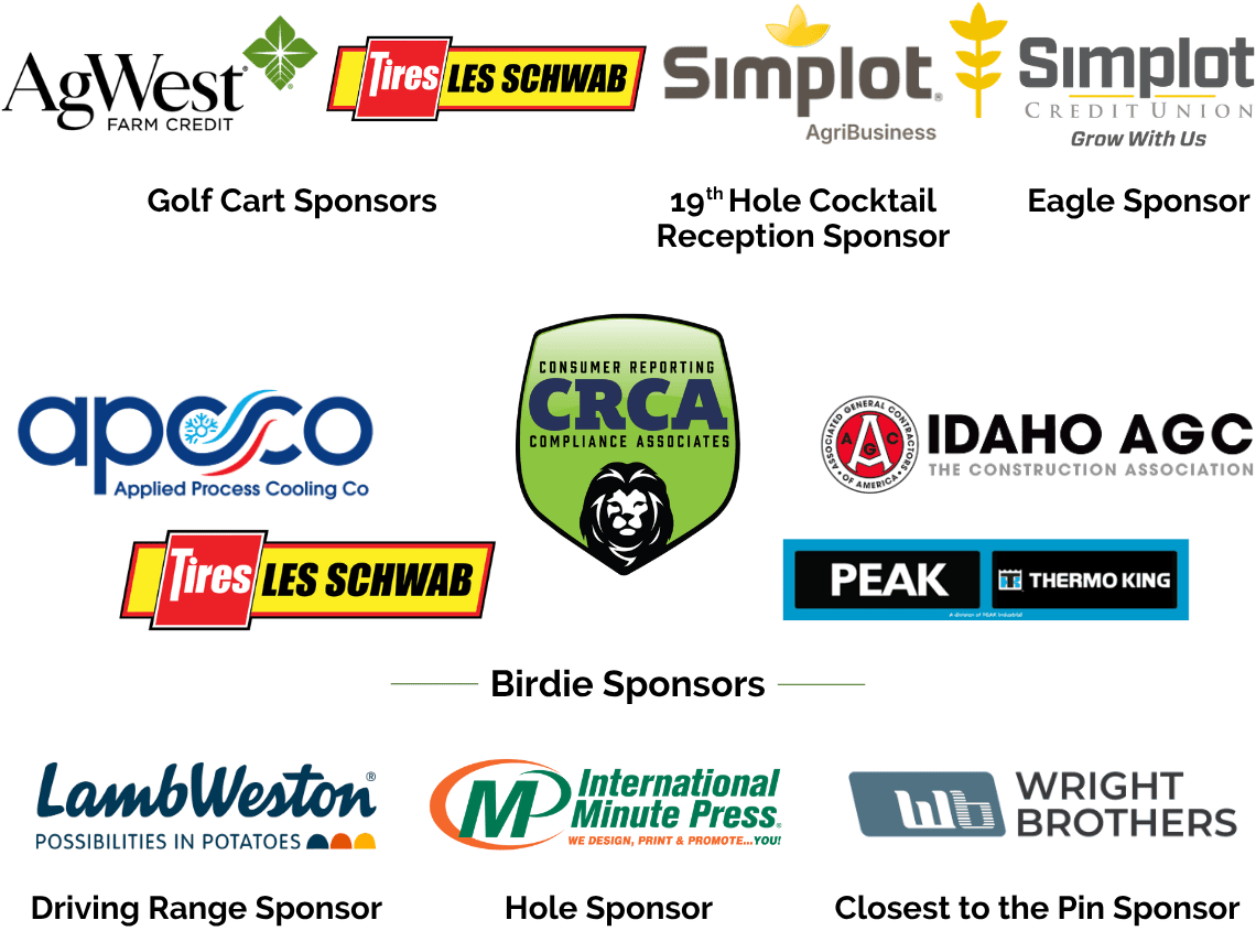 2026 Golf Tournament Sponsors