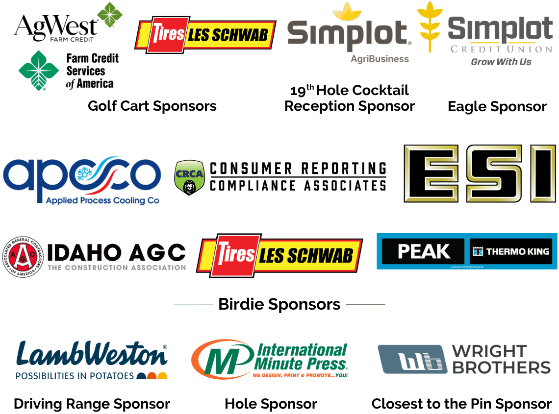 2026 Golf Tournament Sponsors
