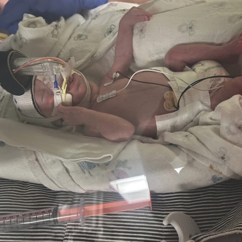 Austin Cupps in the Hospital