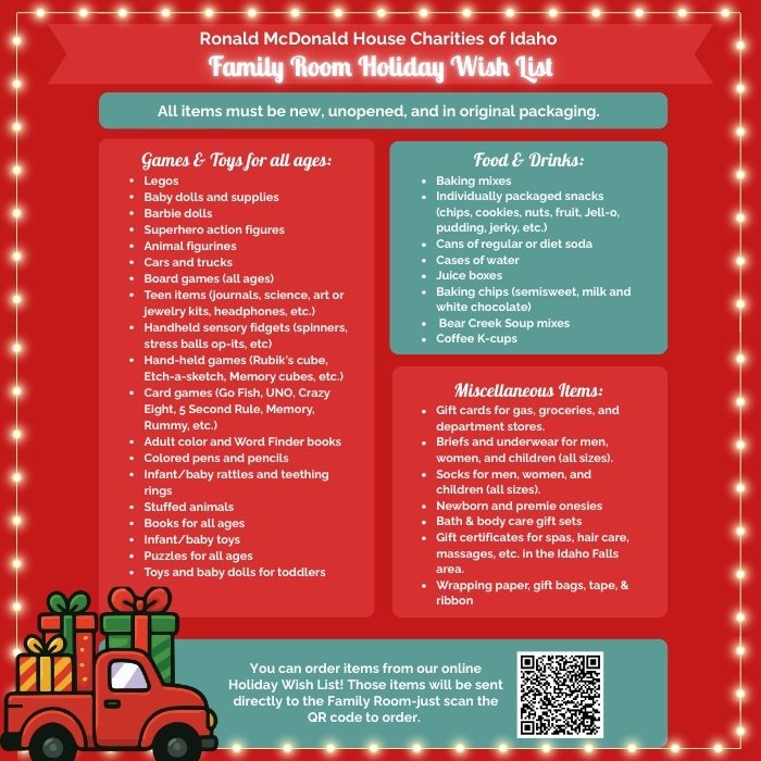 Family Room Holiday Wish List